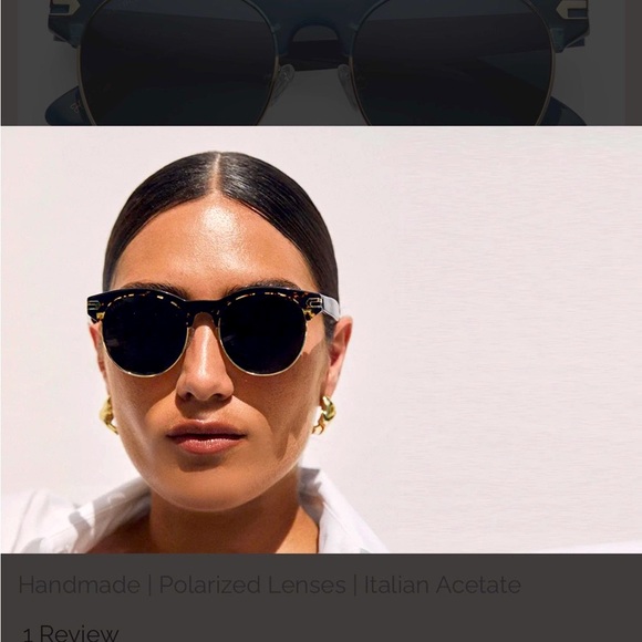 Feroce Rachel Mix Marine Wayfarer Sunglasses NWT - Picture 2 of 4